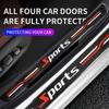 9PCS Car Door Sills Guards Stickers Film Anti Scratch Carbon Fiber Protector Scuff Pedal Cover Auto Accessories