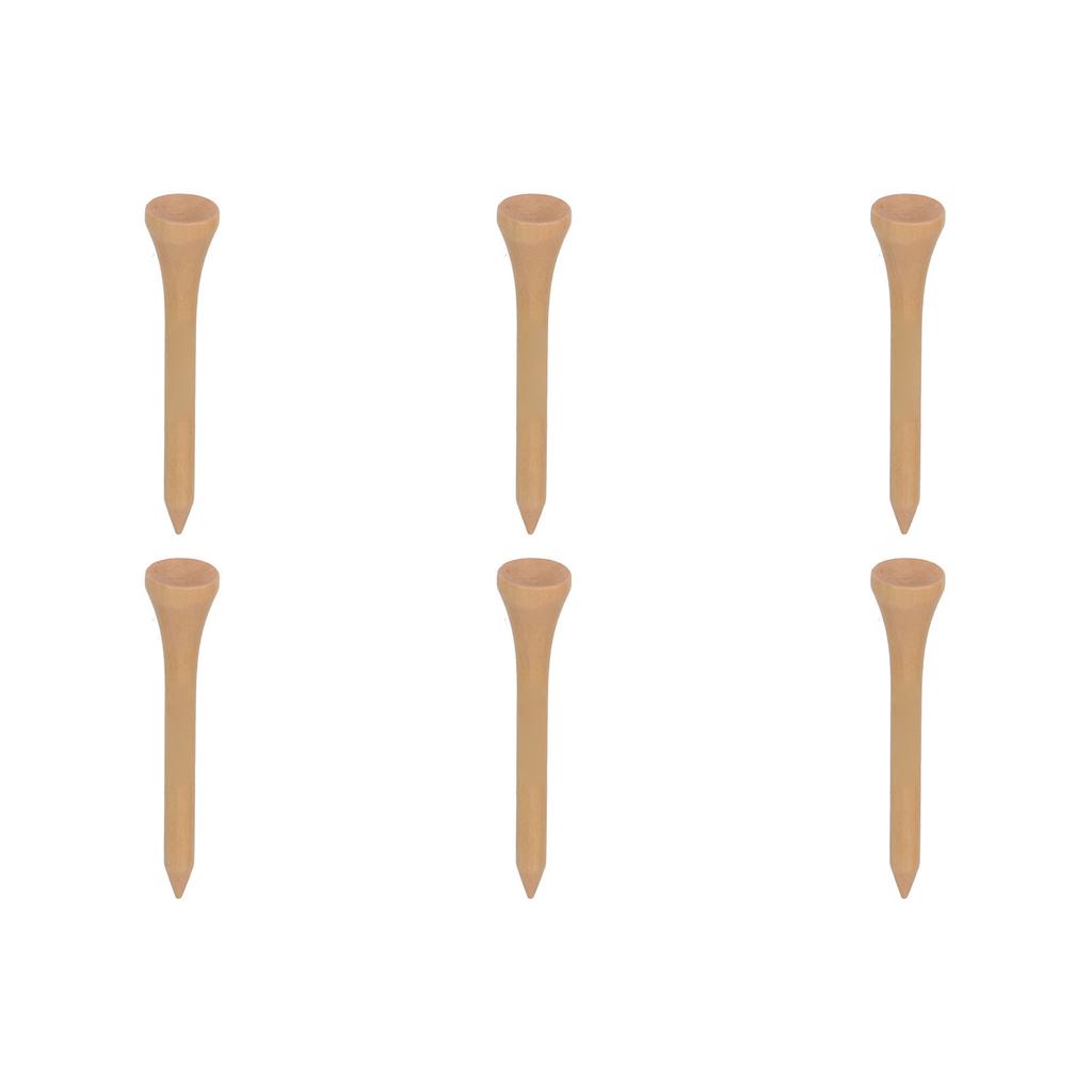 50pcs Golf Tees Professional Strong Replacement Wooden Golfing Tees for Golf Accessories