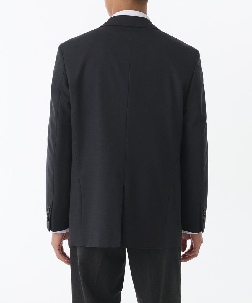 Musinsa Standard Wool Blend Relaxed Basic Blazer [Charcoal Grey]