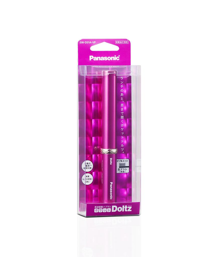 Panasonic Electric Toothbrush Pocket Dolts Vivid Pink EW-DS1A-VP