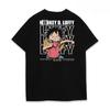 ONE PIECE Luffy Anime Bedruckte Herren Damen Sommer T-Shirts Lässig Sport Fitness Locker Übergroß Bequem Baumwolle Kurzarm