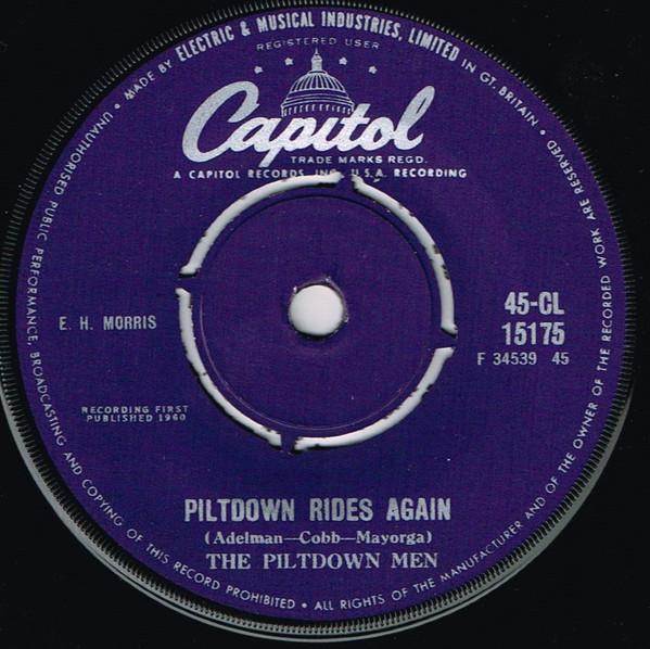 

7inch Record PILTDOWN MEN Piltdown Rides Again 45CL15175 CAPITOL 1960 UK Rock Used