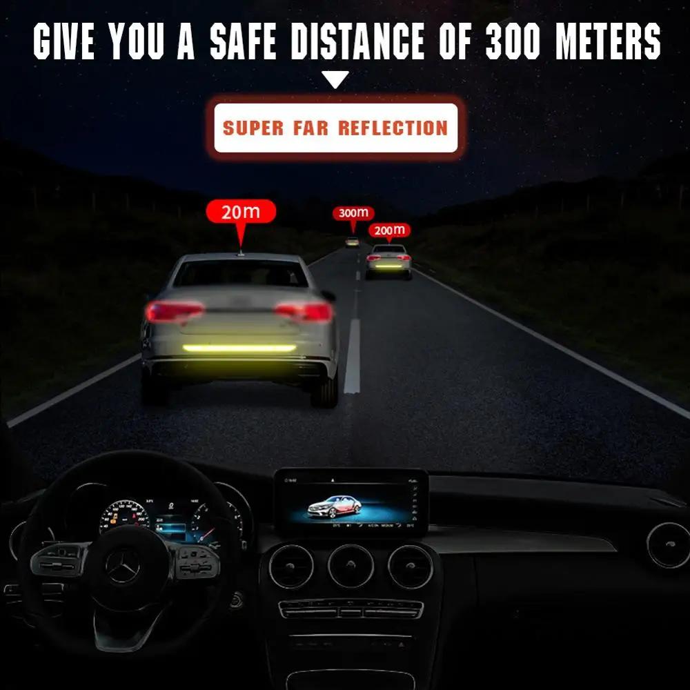 90cm Reflective Car Decal Safety Warning Reflector Tape Car Stickers Anti Collision Warning Reflector Sticker Auto Accessories