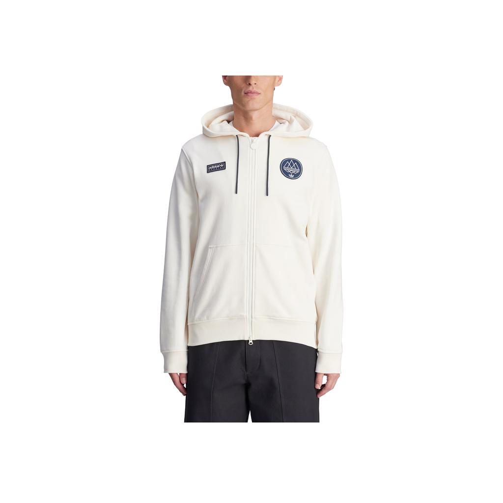 adidas Originals SS25 Billinge Spzl Logo Lettera Felpa Sportiva con Cappuccio Manica Lunga Uomo felpa Rosa Bianco JN5433
