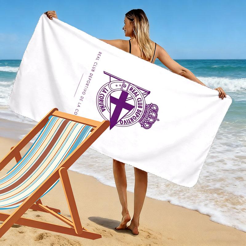 Deportivo logo Beach Towel, Large Soft Quick Dry Towel for Beach Camping Swimming