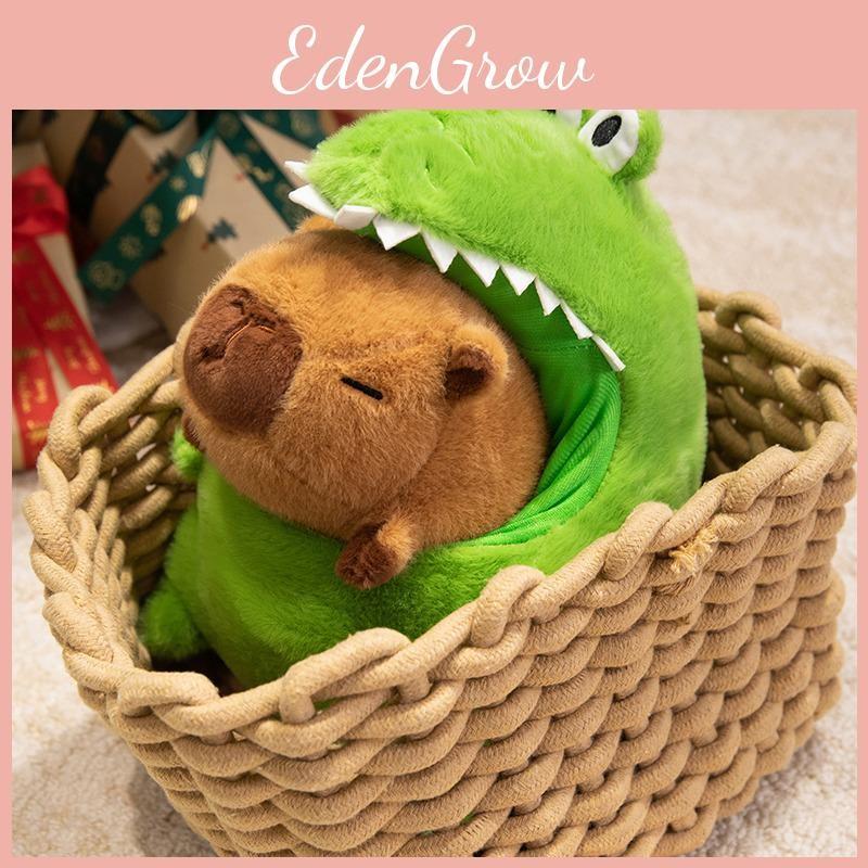 Crocodile Capybara In Suit Plush Doll Soft Stuffed Toy With Pp Cotton Filling