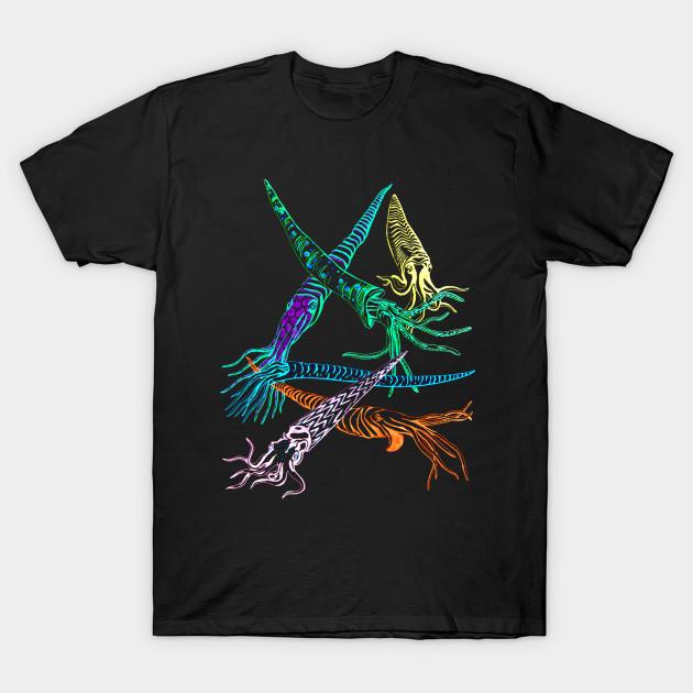 

Men Black Print T-shirt Baculites 2 No-Cut Transfer Paper Print Cotton Tshirt L чорний