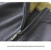Men's Autumn/Winter Wool Knit Zipper Pullover - Seven-Needle Thickened Half-High Collar Sweater