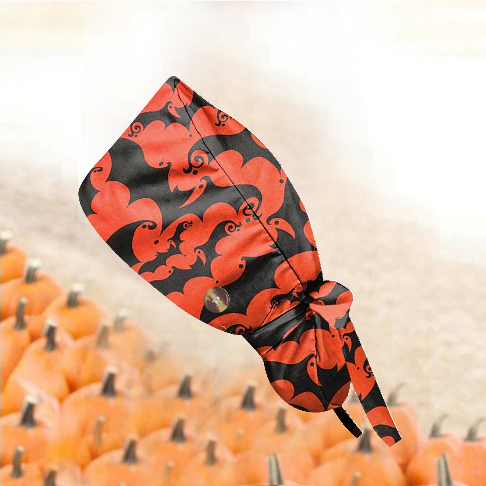 

Модная рабочая кепка с принтом на Хэллоуин, повседневная женская кепка с хвостиком, кепка с постиранной резинкой, кепка Baotou One Size