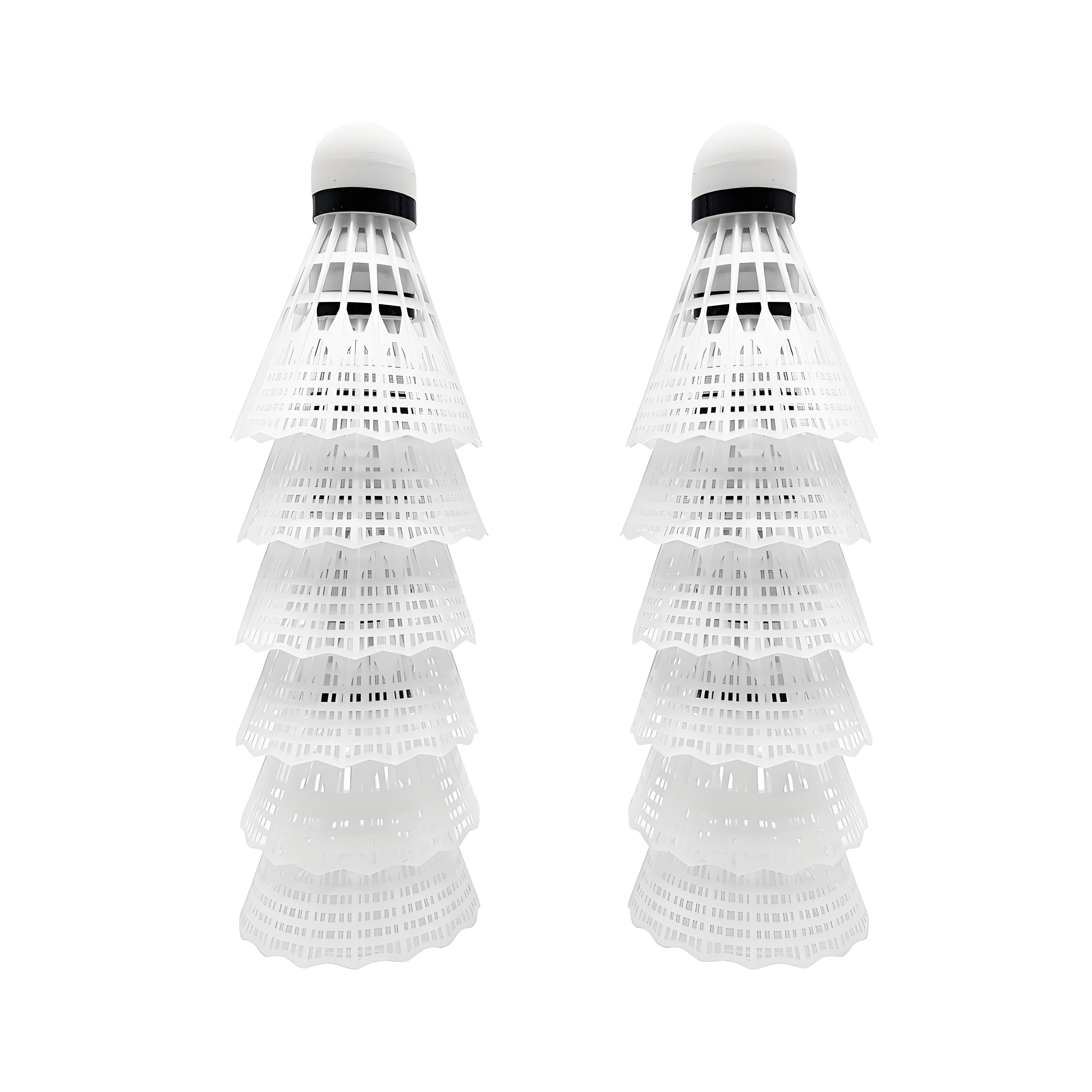 

12-Pack Nylon Badminton Shuttlecocks, Durable Birdies for Backyard Fun & Amateur Training - Family Game Essential белый