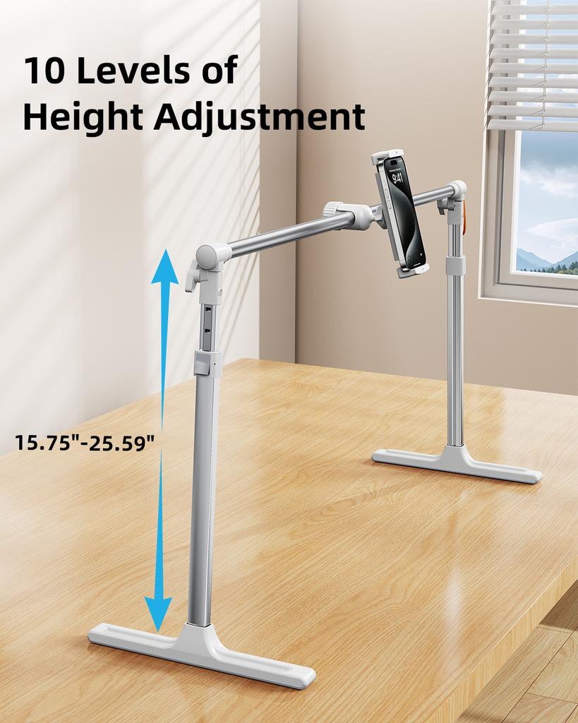 Eary for Switch 2 for Nintendo Stand for Bed Height Adjustable Phone Tablet Holder Foldable Playstand for iPad Pro 4.7-12.9 inch