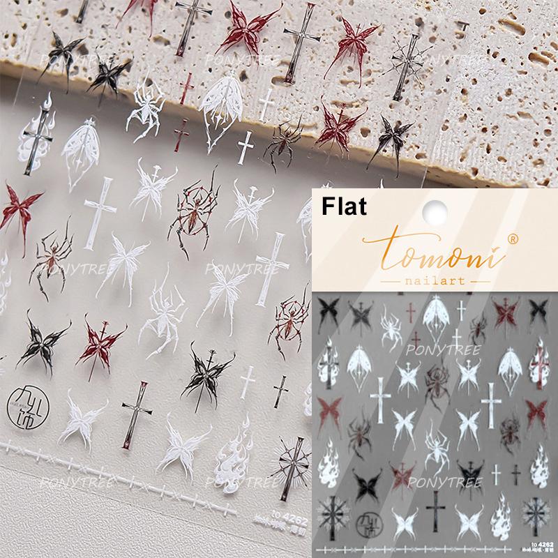 Retro Gold Silver Star Sun Moon Flower Gothic Love Geometric Shapes Starburst Nail Art Stickers Manicure Decals Decoration