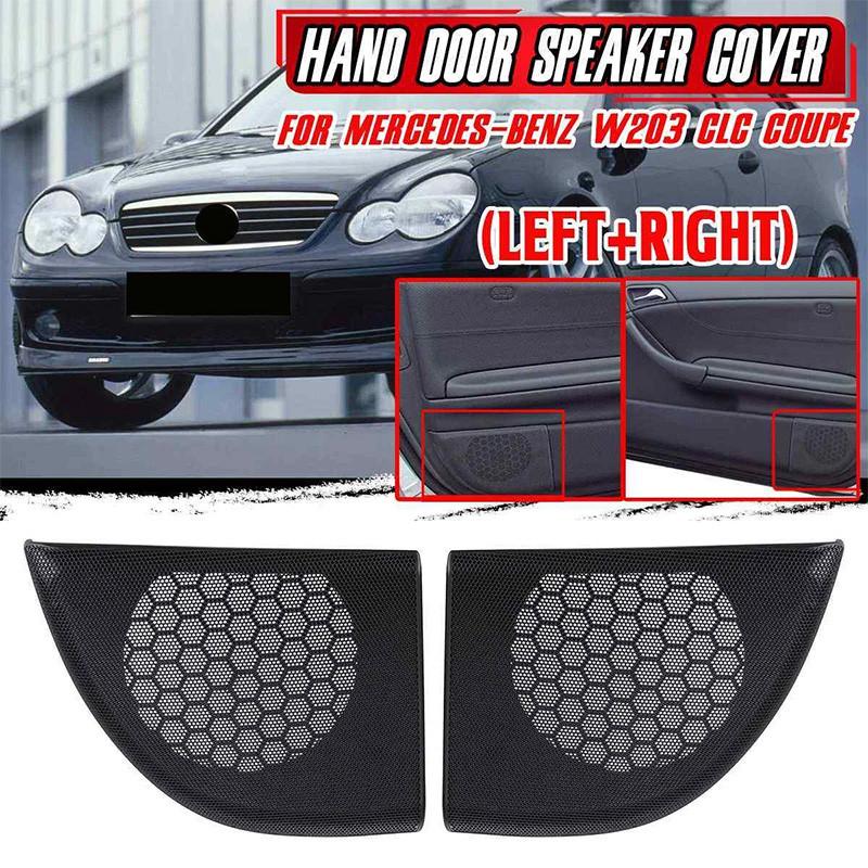 Car Front Door Speaker Cover Trim Speaker Grille for Mercedes Benz C-Class W203 CLC-Class Coupe 2 Door L + R A20372703889051