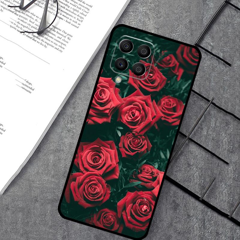

Flower Red Rose Case For Samsung Galaxy M55 M31 M13 M11 M12 M14 M15 M06 M16 M36 M56 M53 M32 M52 M35 M34 M54 Samsung M12