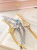 BS Retro Gold Silver Watch FA1792: Elegant Small Chain Women's Timepiece