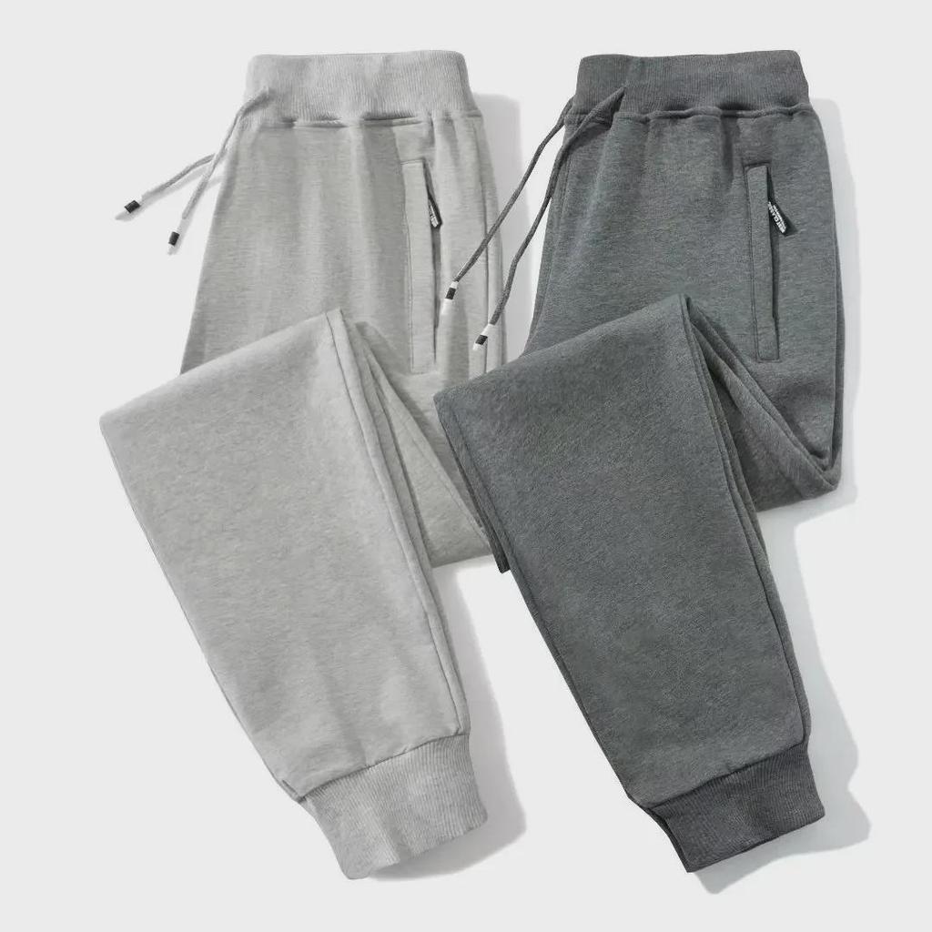 Men's Warm Fleece Slim and Loose Sweatpants for Autumn and Winter