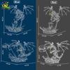 Non-Toxic Moc Ice Frie Dragon Model Building Block Bricks Assembly Construction Toy For Children Kid Diy Game Home Desk Decor