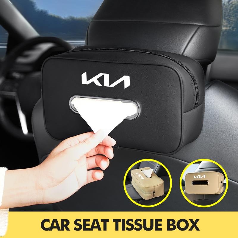 Car Paper Towel Bag Headrest Decor Tissue Backseat Paper Box For KIA Ceed Sportage Rio K5 K2 Optima Cerato Venga Sedona