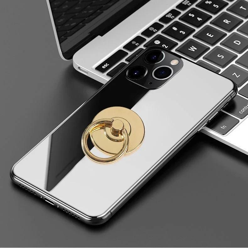 Mobile Phone Finger Ring Stand Holder Rotation Folding Back Stickers Desktop Grip for IPhone 15 14 Pro Max Huawei Samsung Xiaomi