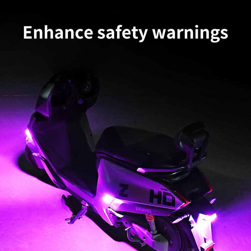 Wireless Remote Control LED Warning Light No Wiring Night Safety Flashing Lamp For Electric Vehicle Motorcycle Drone