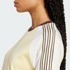 Adidas Originals 80s Colorblock Stripe Sports Short Sleeve Tee Women Tops Yellow JD5762