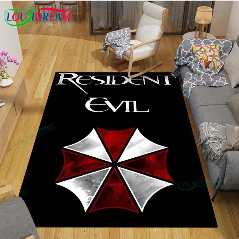 2025 Fashion 3D Movie R-Resident Evil Printed  Carpet Living Room Anti-Skid Area Rug Kids Bedroom Mats Yoga Mat Carpet Decor