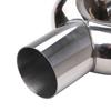 Dual Exhaust Tips Muffler Tail Pipe 63mm Inlet 89mm Outlet Polished Stainless Steel Weld-On Tips Universal Fit for Cars & Trucks