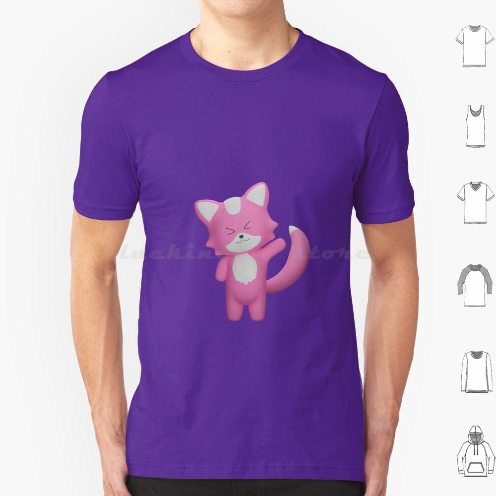 Hi  My Name Is Patricio T Shirt Cotton Men Women DIY Print Fox Animal Cute Funny Animals Pink Aesthetic Cat Kitten Kawaii