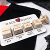 Wooden Date  Dice Couple Dating Decision Making