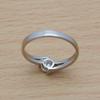 Geometric Women'S Personality Ring Platinum Plated With 5A Zircon Ring Temperament Silver Jewelry Ring