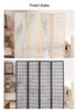 Japanese Solid Wood Lattice Folding Room Divider Screen