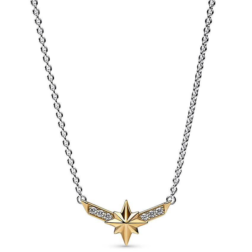 Pandora Round CZ Pendant 925 Silver Zircon Necklace Women necklace 362745C01 Box