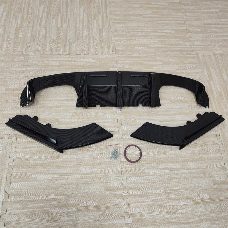 For BMW 2 Series F87 M2 M2C Coupe Competition 2016-2022 Car Rear Bumper Splitter Lip Diffuser V Style ABS Black Bodykits Tuning