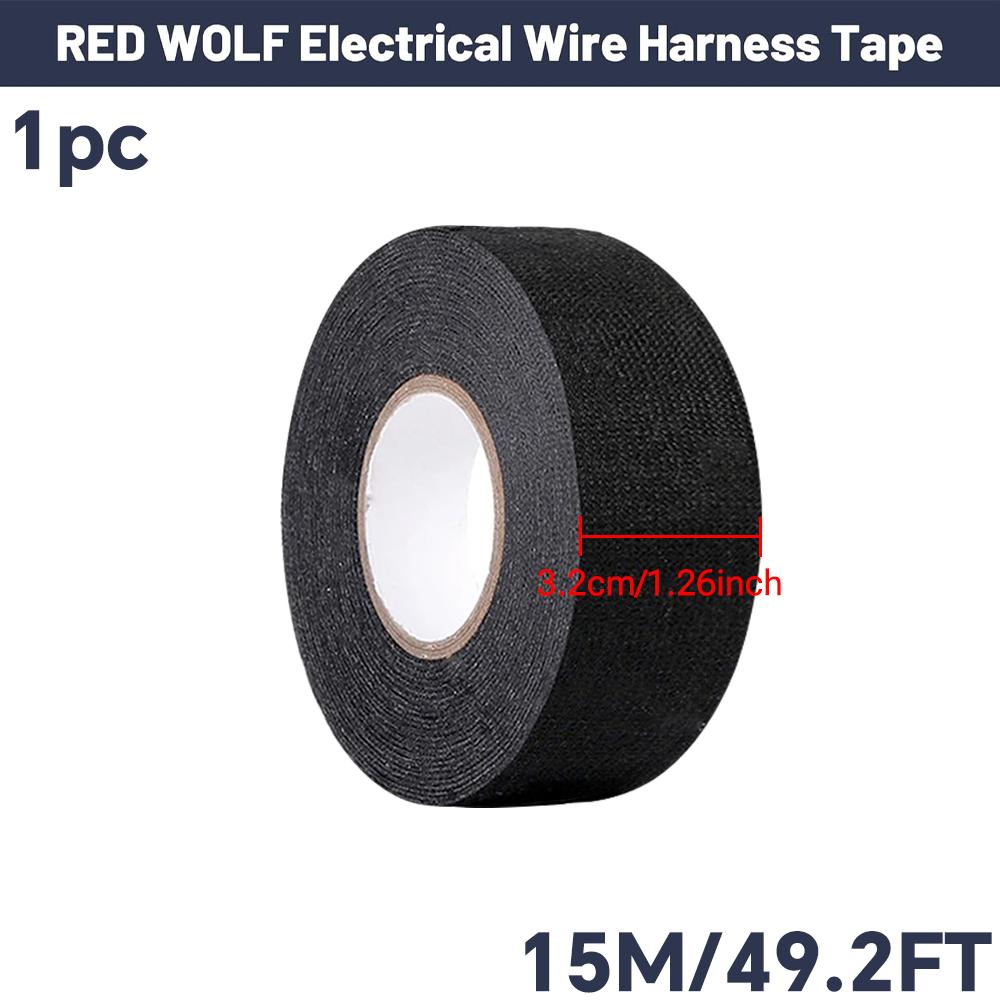 Elektrik Bandı Isıya Dayanıklı Kablo Demeti Yalıtımı Otomatik Kablolama Kumaş Bez Sarma Su Geçirmez Kablo Düzenleyici Yapışkan Bantlar