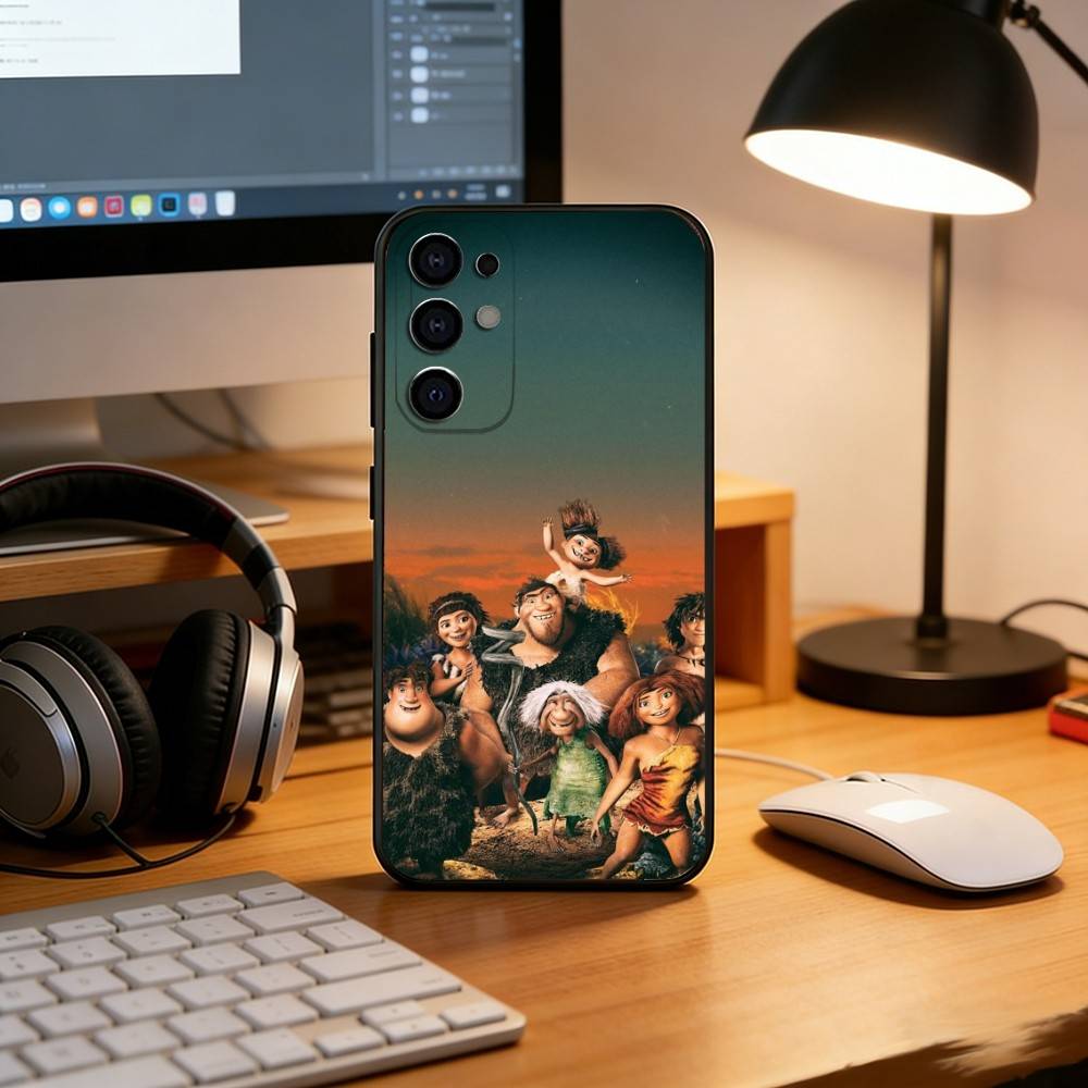 L-Lovely crazy cartoon cavemen Phone Case For Samsung S25,S24,S21,S22,S23,S30,Ultra,S20,Plus,Fe,Soft Silicone Black Cover