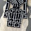 Spring Autumn V-neck Geometry Pattern Knitted Sweater Dresses Women Full Sleeve Mini Slim Bodycon Pencil Dress