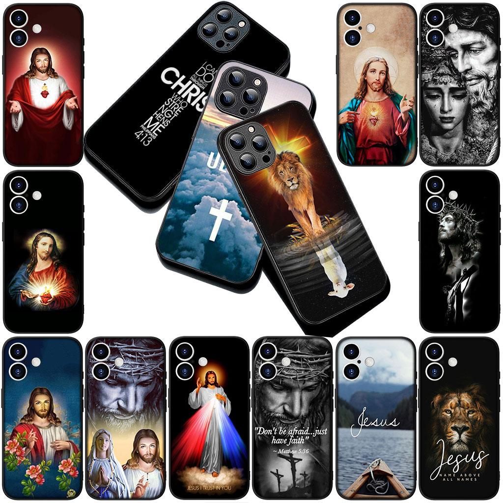 Cover Jesus Cross God Phone Case for Samsung Galaxy S22 S21 S20 FE Ultra Plus A07 A17 A15 A16 A25 A57 A37 Casing
