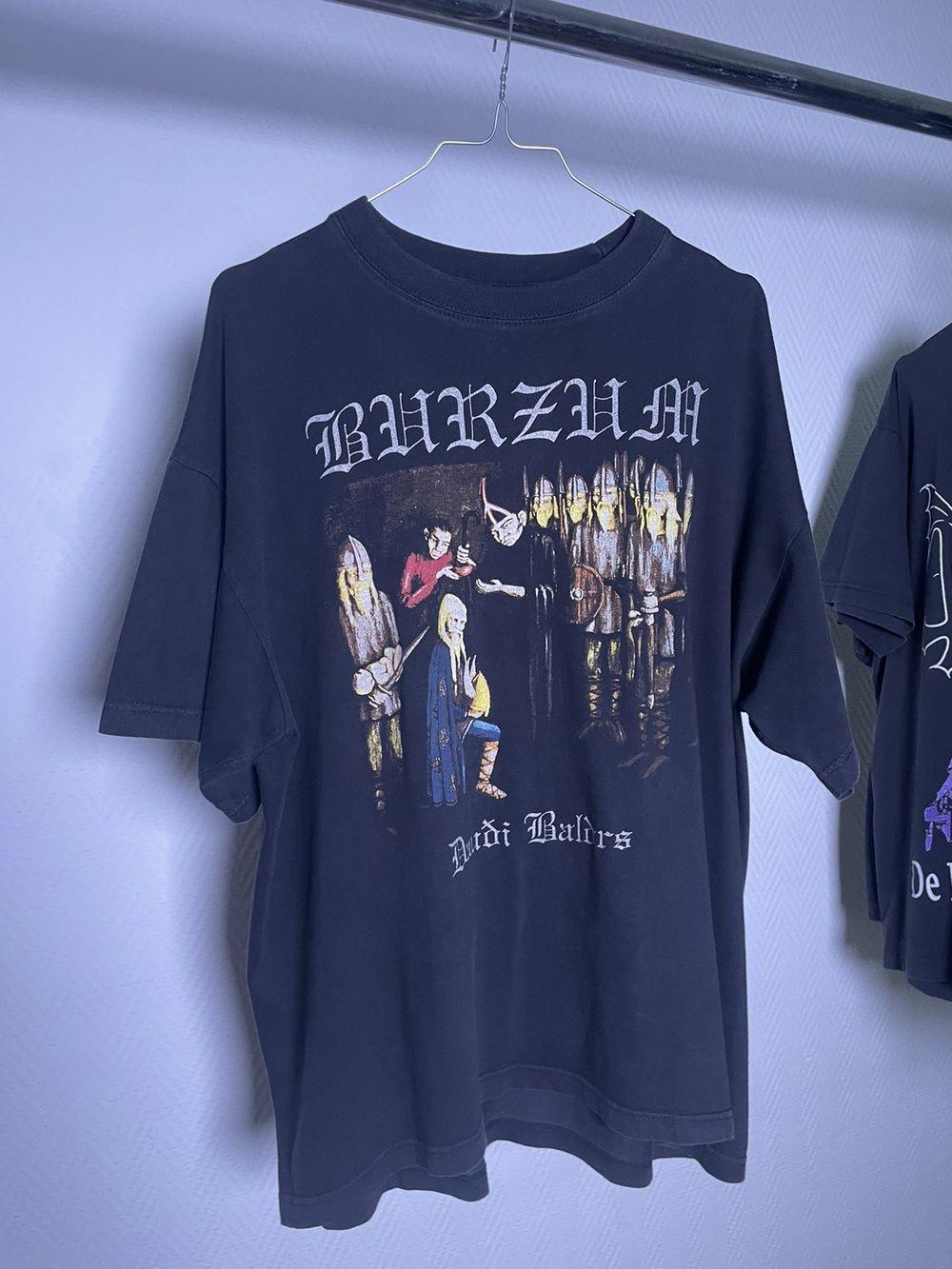 Винтажная футболка Burzum 1997 Daudi Baldrs Репринт S разноцветный