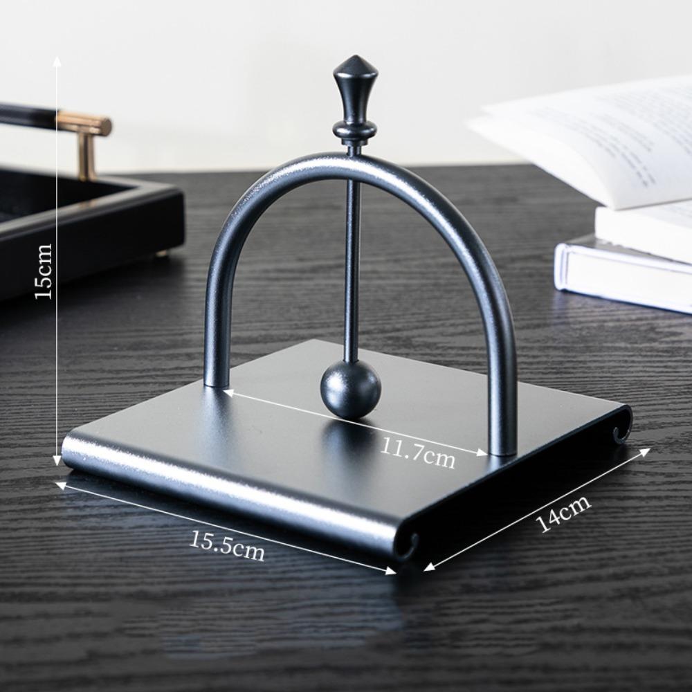 

European Style Arch Bridge Napkin Dispenser Creative Aluminum Napkin Stand Party сірий