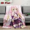 MITSURI 2D Flat Pattern Flannel Blanket High quality All Seasons Warmth and Comfort Perfect for Christmas Gifts.NMT0928118