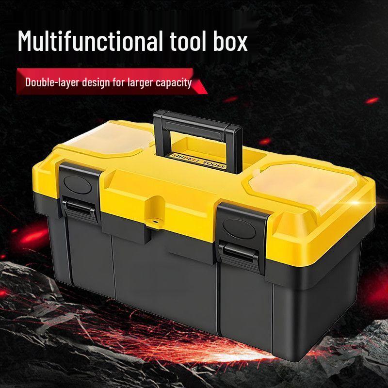 Multifunctional Toolbox: Portable, Large-Capacity Storage for Household and Industrial Hardware Tools