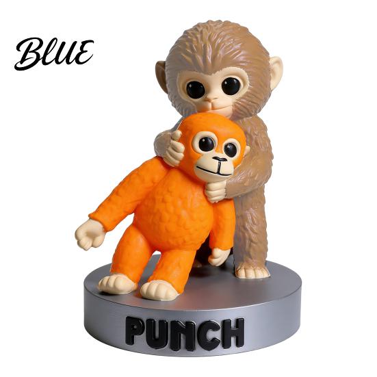 Office Desk Monkey Ornament Figurine 3D Printed Cute Holding Plush Toy PLA Material Desktop for Living Room Bedroom Tabletop Decoration Small