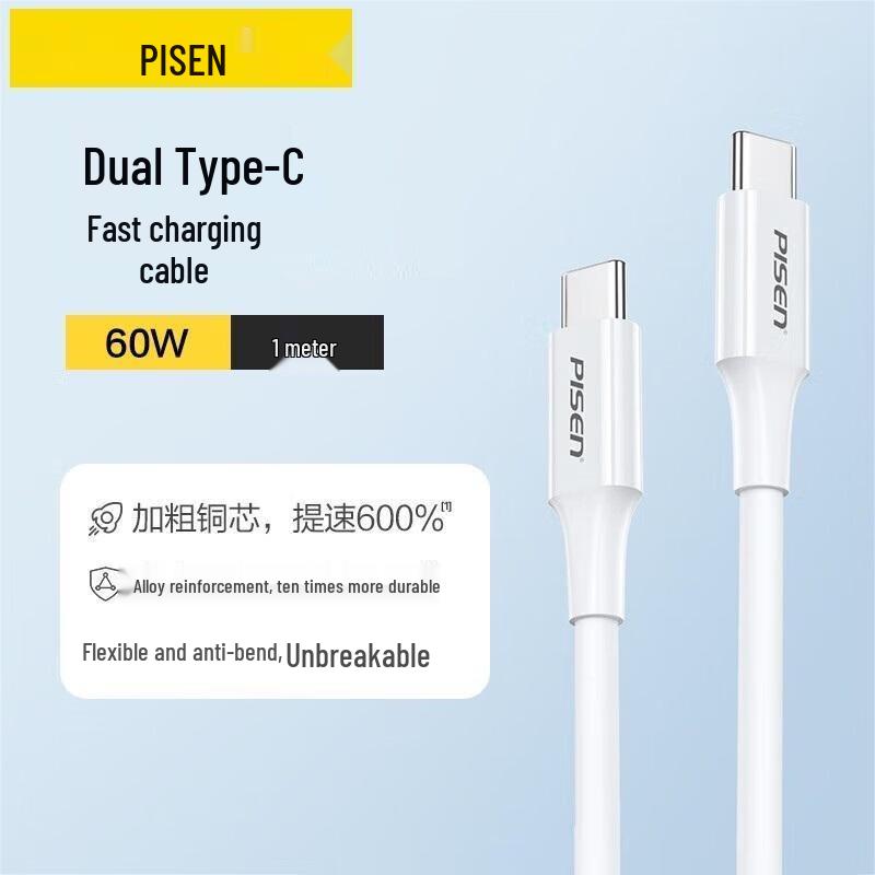 PISEN C to C Fast Charging Data Cable