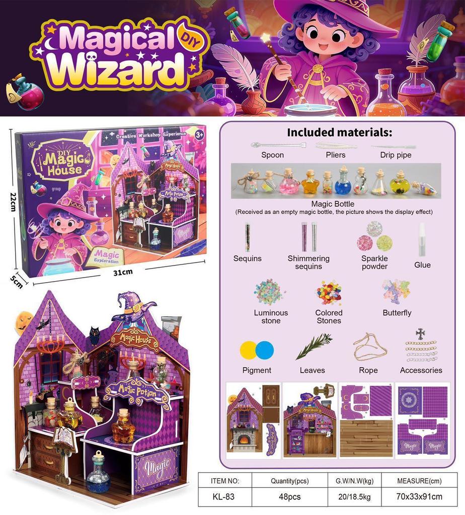 Children's DIY Wizard Potion Toy Set - Halloween Fantasy Gift