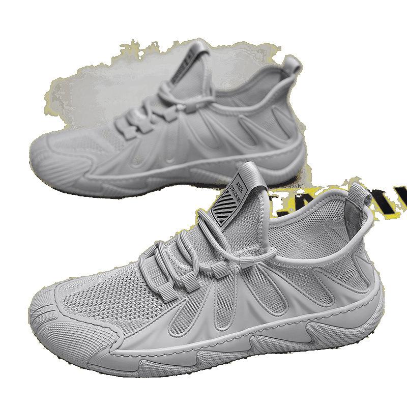 New summer mesh breathable sports mesh shoes lightweight soft-soled coconut running trendy shoes