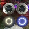 4 Stück Solar-Scheinwerfer für den Außenbereich, Solar-Erdlicht für Garten, Decklicht, Spot, Vergrabene Solar-LED-Lampe