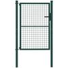 Steel Garden Gate 97 X 175 Cm, Garden Gate with Lock, Keys and Handle, Green