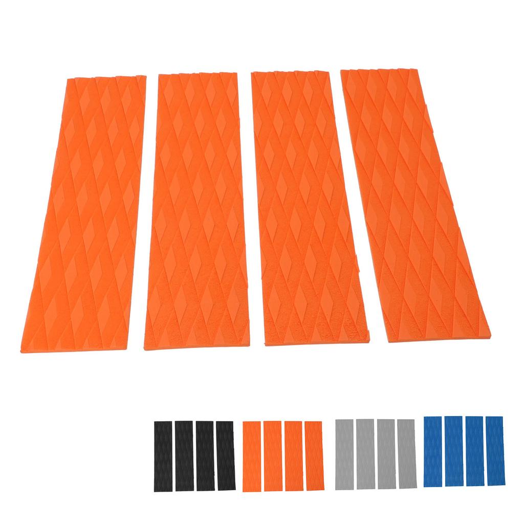 4Pcs Surfboard Traction Pads Surfing Front Traction Anti Slip Pad for Skimboards Kayak