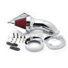 Motorcycle Parts Cone Spike Air Cleaner Kit for Yamaha Vstar V-Star 650 All Year 1986-2012 CHROME