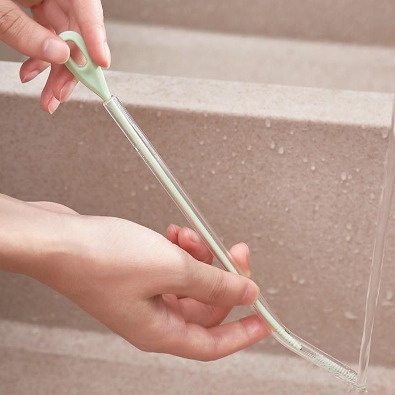 Straw Care Baby Cleaning Brush Set With Durable Pp Nylon For Infant Feeding